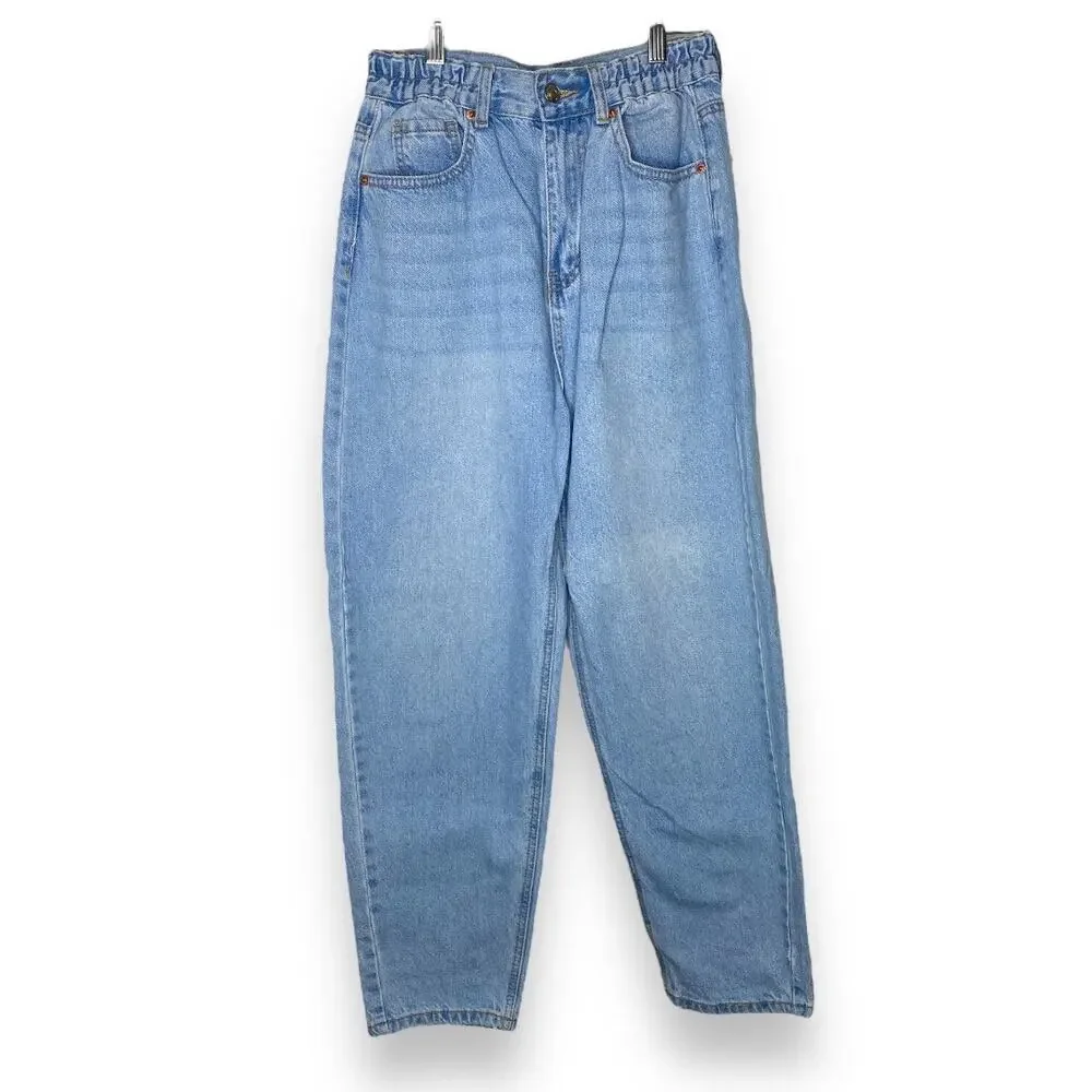Wax Jean Light Blue Wash 1980s Mom Jeans Small